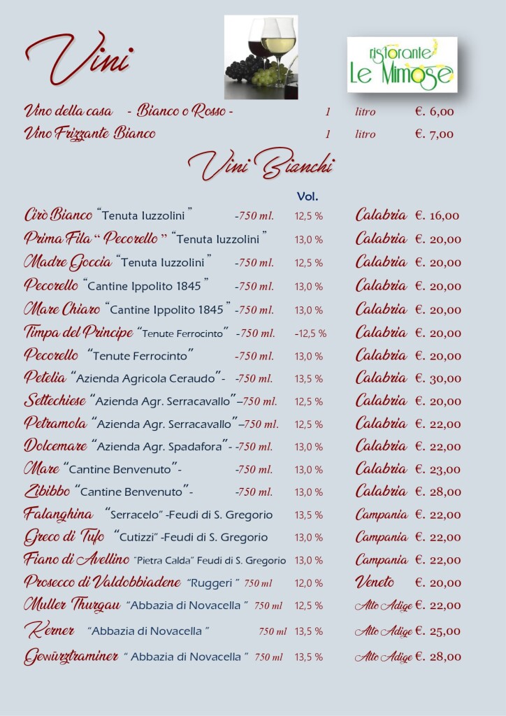Menu Ristorante pagina Vini Bianchi 8 2025_page-0001